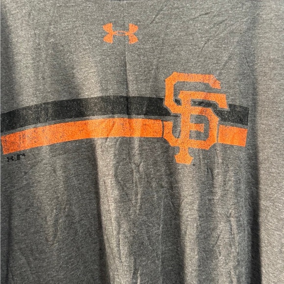 San Francisco Giants Under Armour Stripe Logo Tri-Blend T-Shirt 5XL NWT - Picture 3 of 9